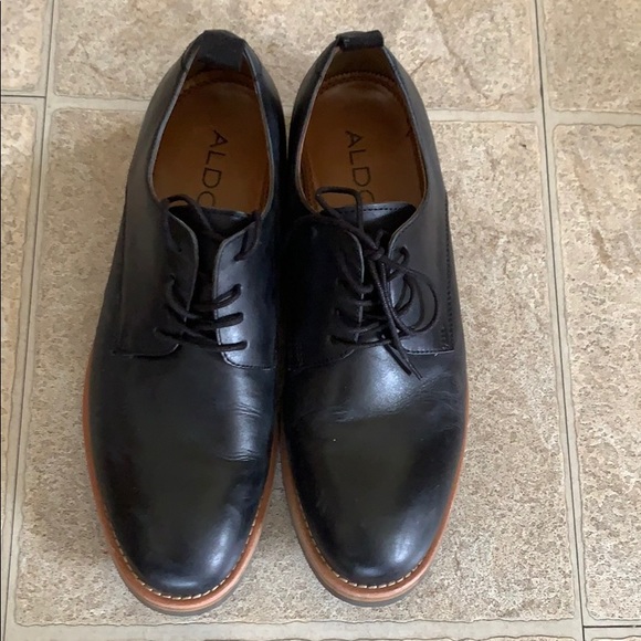 Aldo black leather dress-shoe/oxford - Picture 4 of 6